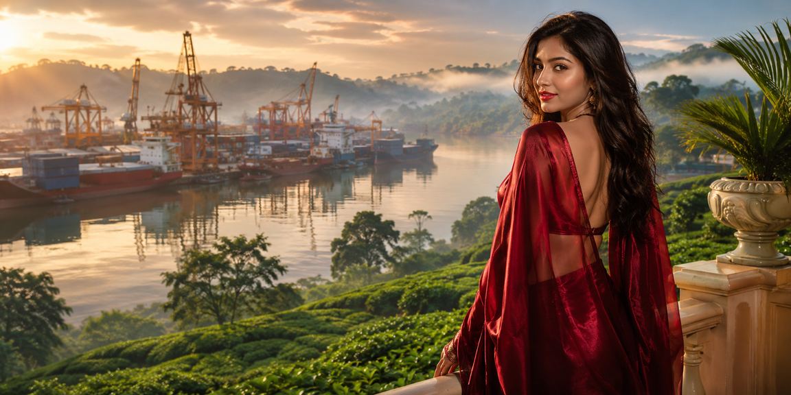 খুলনার চা বাগানের পাশে বসে vb8111 - এর রিবেট বোনাস উপভোগ করছেন একজন খেলোয়াড়
